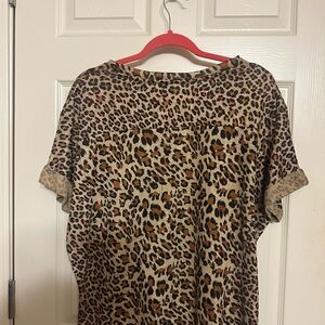 Bungee Leopard Print Top